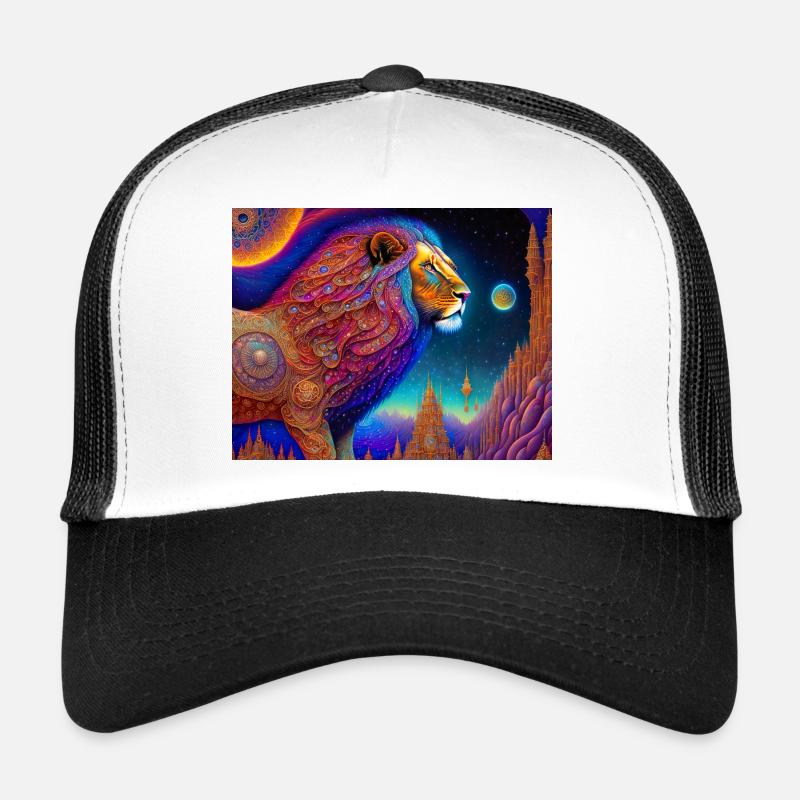 Lion - Trucker Cap - white/black