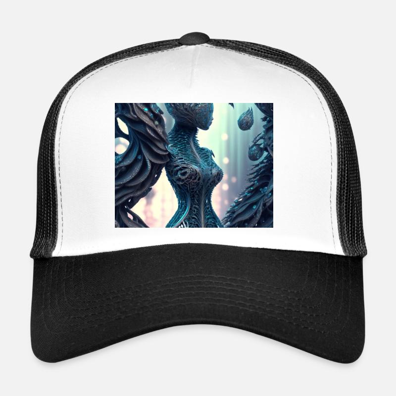 Tree Woman - Trucker Cap - white/black