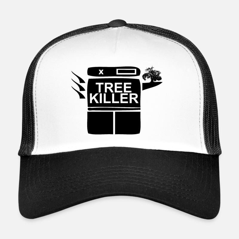Tree Killer | Copiers kill trees - Trucker Cap - white/black