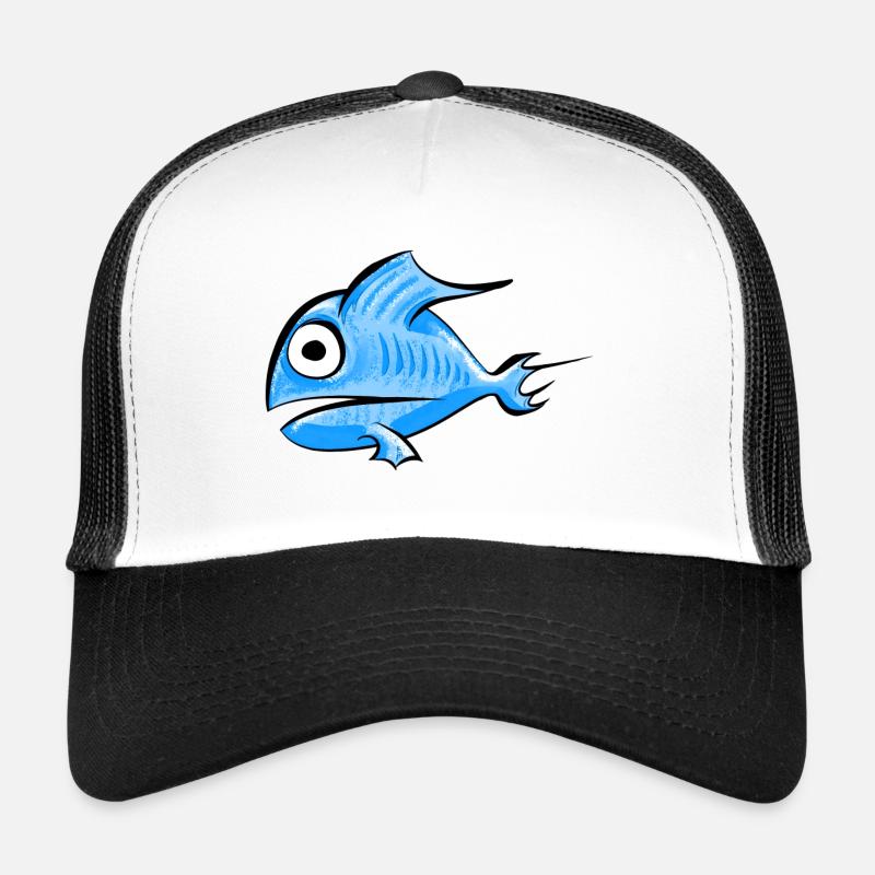 Bleu poisson Casquette trucker 