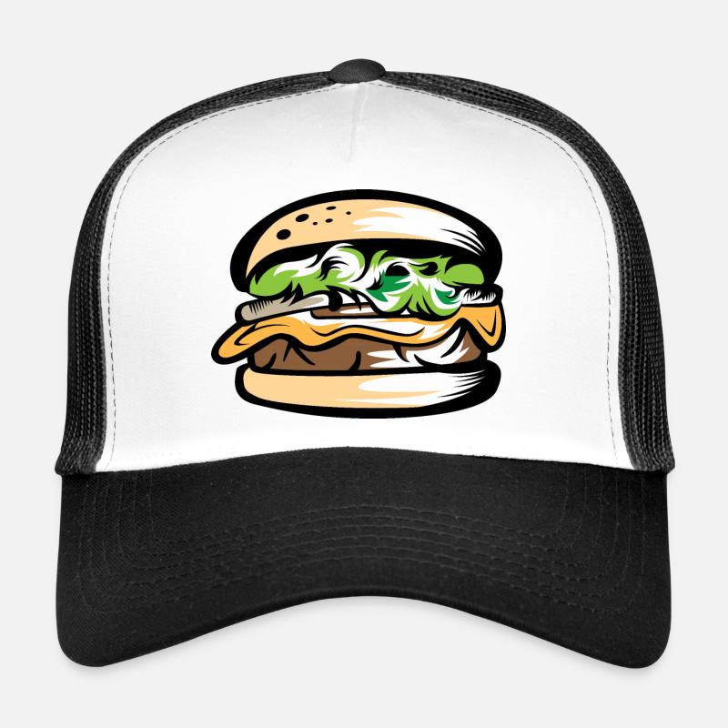 Burger Liebe Farben gutes leckeres Essen DIY Trucker Cap