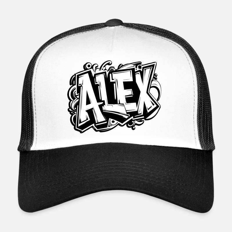 Alex Name Vorname Mädchen Junge Graffiti Trucker Cap