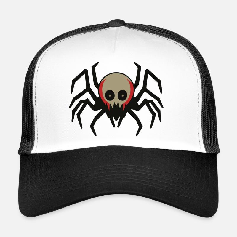 Skeletal Spider: Spooky Halloween Creature Trucker Cap