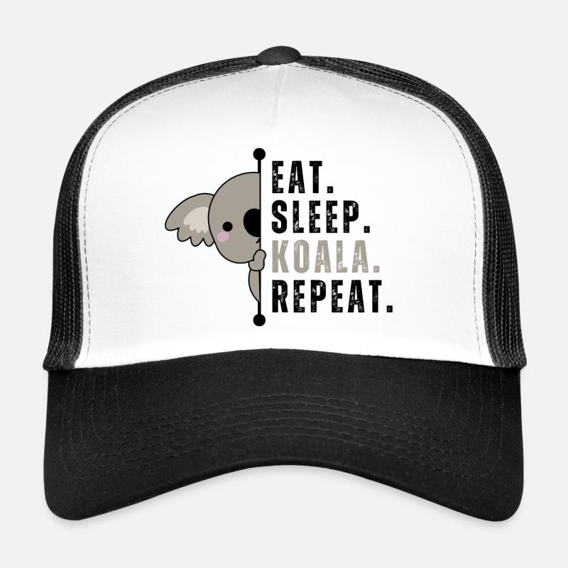 Eat Sleep Koala Repeat Trucker Cap