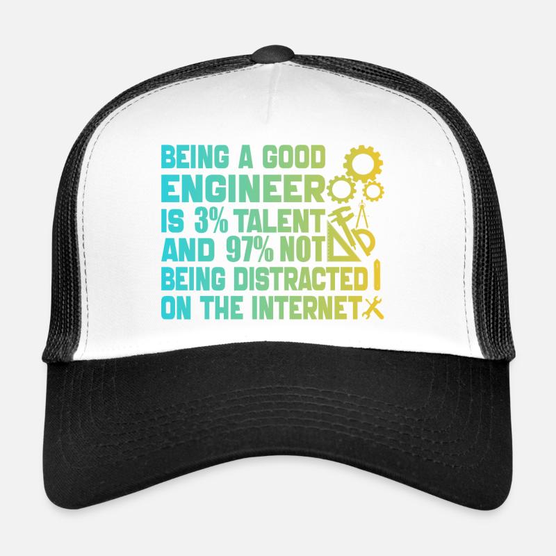 Funny Engineer Men Women Mechanical Engineering Casquette trucker 