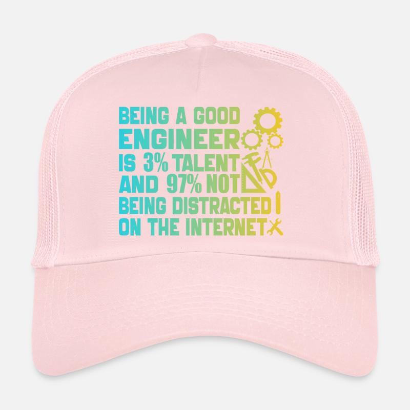 Funny Engineer Men Women Mechanical Engineering Casquette trucker 