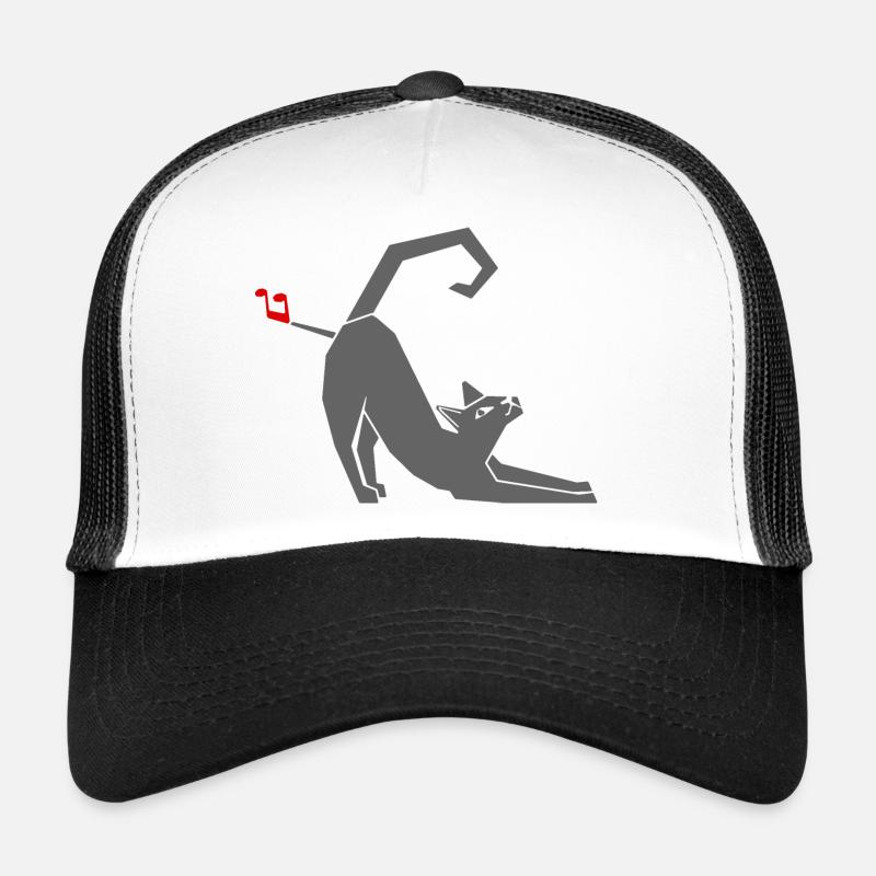 Furzende Katzen - Trucker Cap - Weiß/Schwarz
