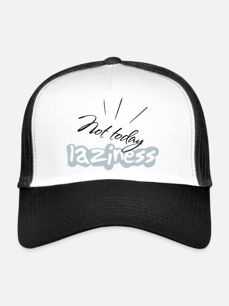 not Today - Trucker Cap - Weiß/Schwarz - Vorne