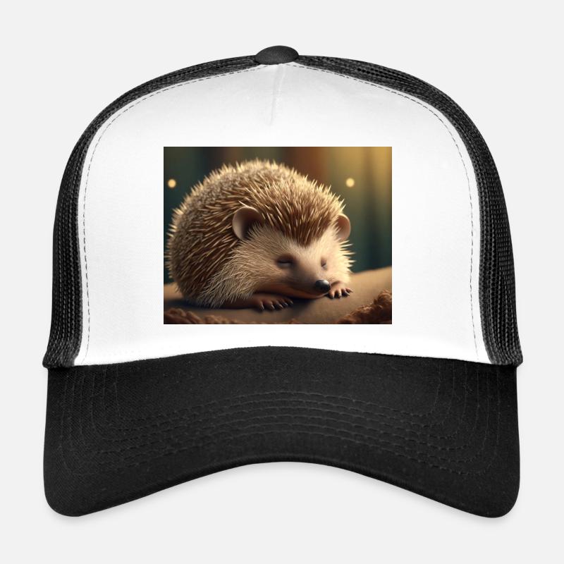 Niedliche Tiere im Winterschlaf – Igel Trucker Cap