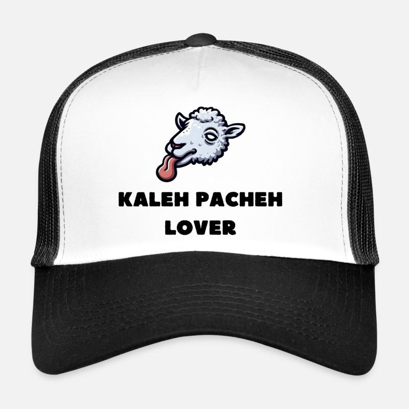 Kaleh Pacheh - Persian Cuisine (Iran) - Trucker Cap - white/black