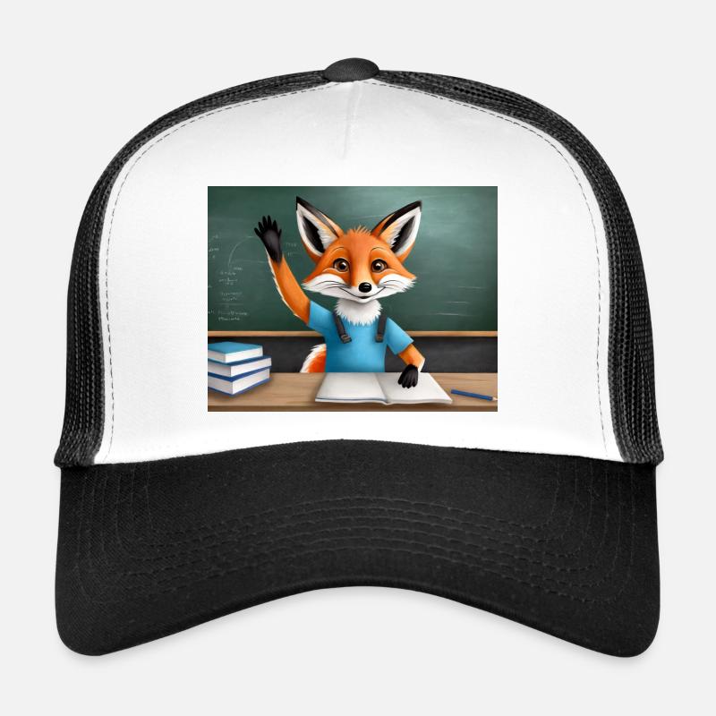 mignon petit renard démon levant la main Casquette trucker 