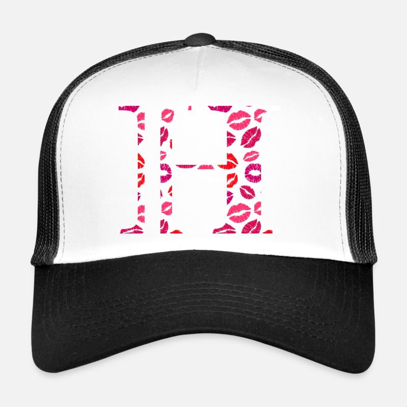 Buchstabe h Küsse Trucker Cap