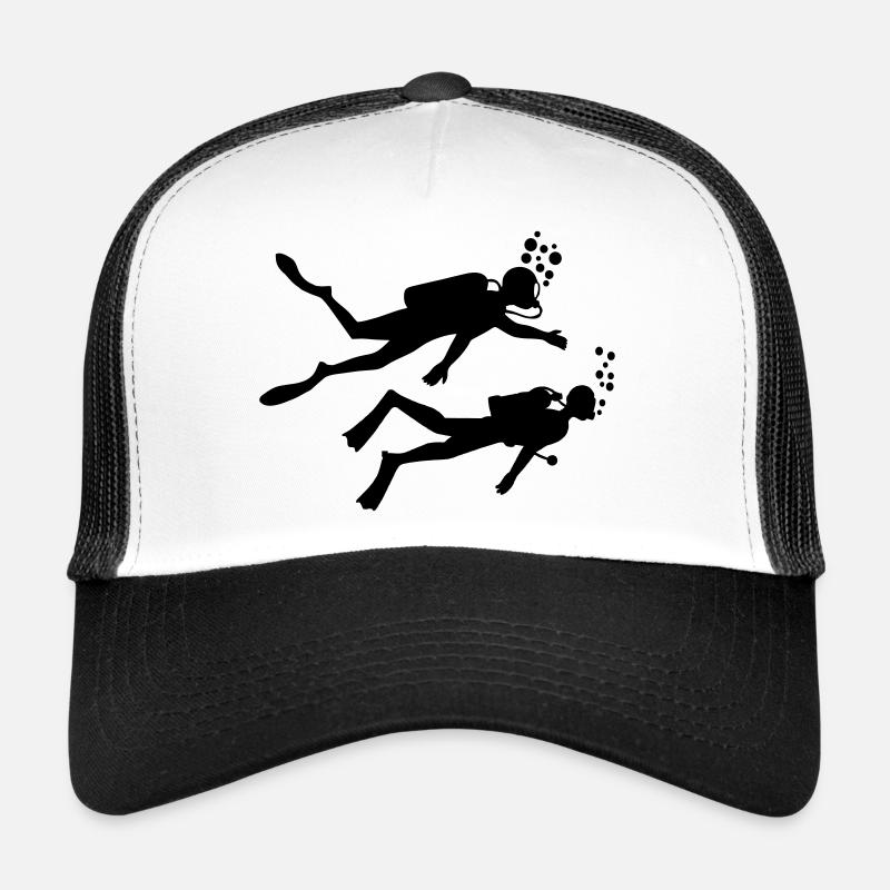 Zwei Unterwassertaucher Trucker Cap