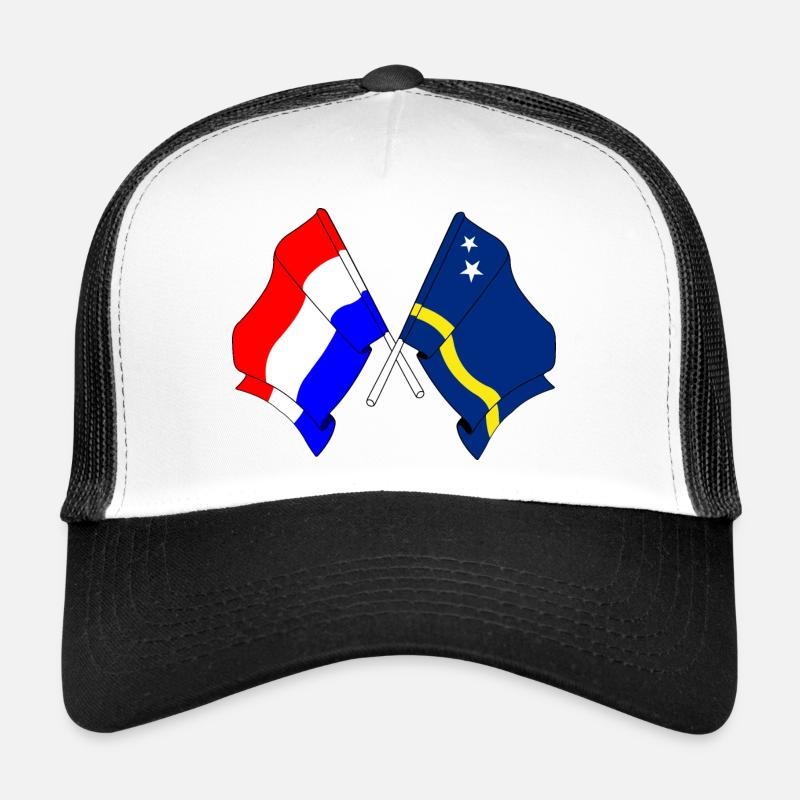 Drapeau des Pays-Bas et drapeau de Curaçao Casquette trucker 