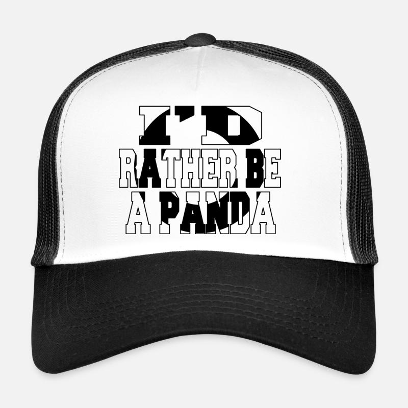 Happy Panda Statement Birthday Endangered Pandas Trucker Cap