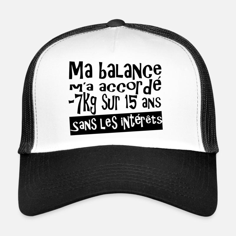 Régime 7 kg Casquette trucker 