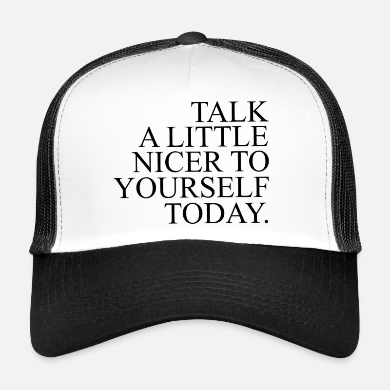 Stay positive - Trucker Cap - white/black