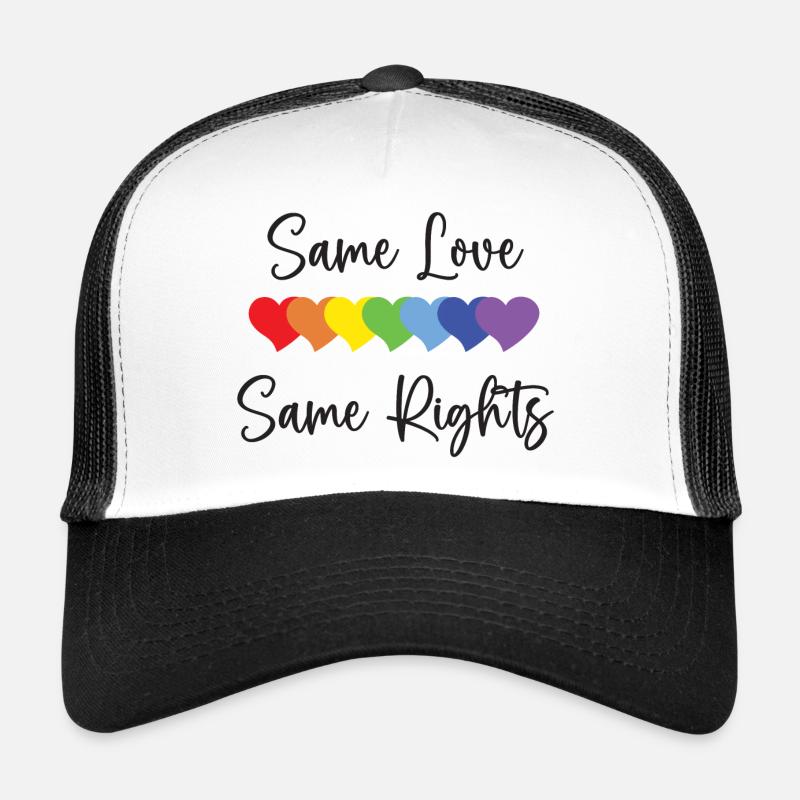 LGBTQ Pride Month - Same Love, Same Rights Trucker Cap