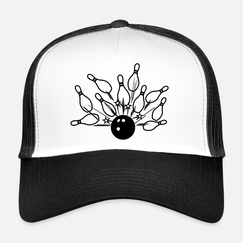 Bowling strike Trucker Cap