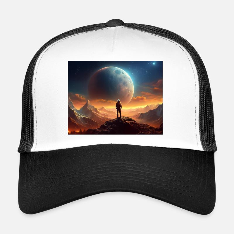 Der Aufstieg von Charon über Pluto Teil III - Trucker Cap - Weiß/Schwarz
