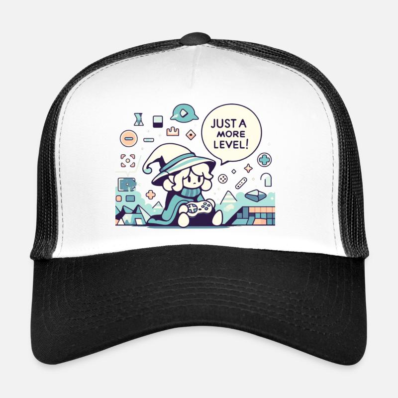 Sorcier du jeu - Casquette trucker  - blanc/noir