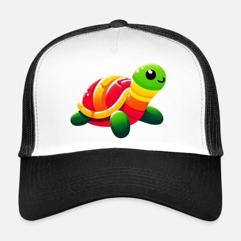 Schildkröte - Trucker Cap - Weiß/Schwarz