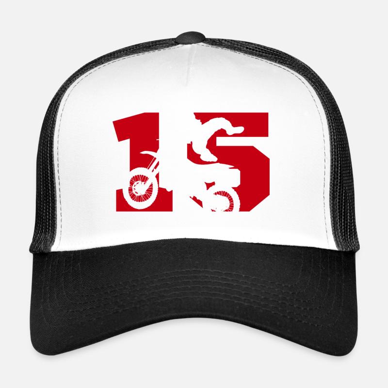 Moto 15 Biker Trucker Cap