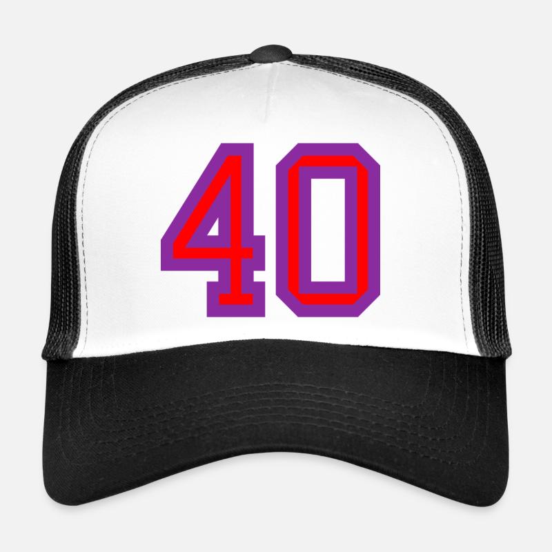 40. 40 ANS. 40e ANNIVERSAIRE. ANNIVERSAIRE 40 ANS. Casquette trucker 