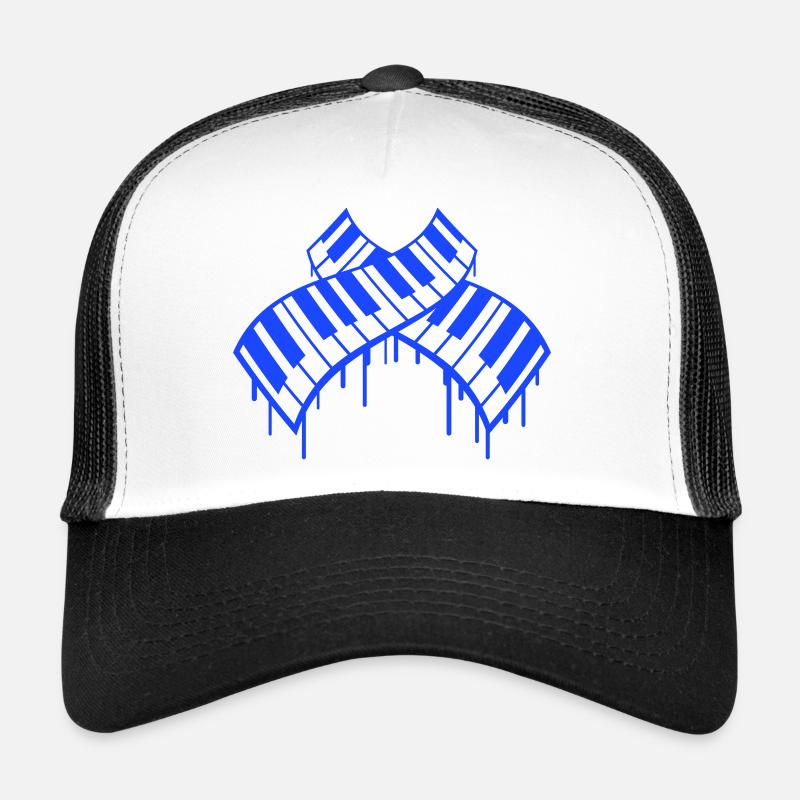 Graffiti Drop Piano Keys DJ Musical Instrument Trucker Cap