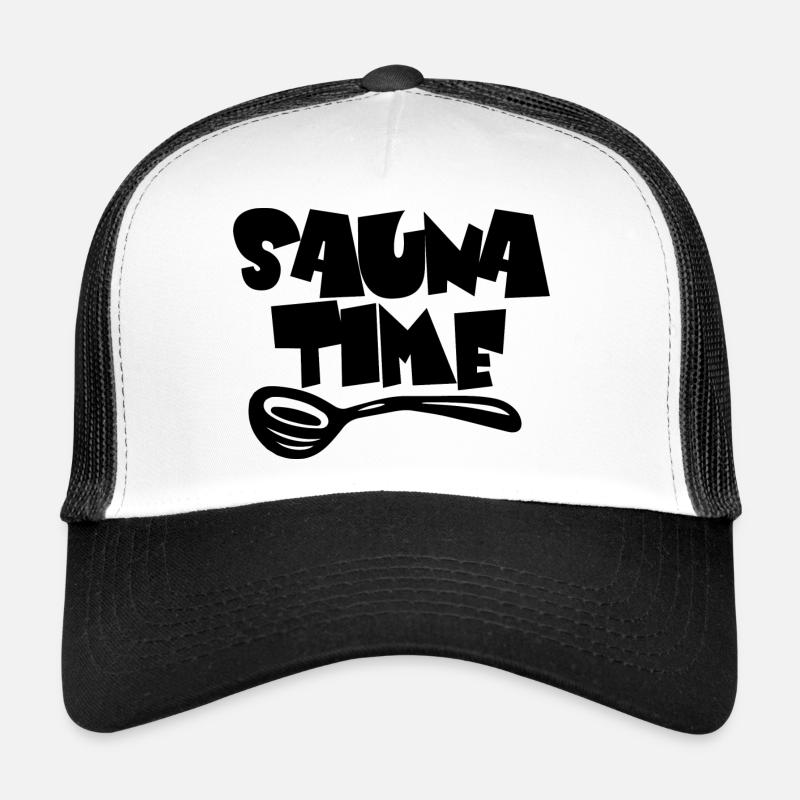 Sauna Wellness Spa - Trucker Cap - Weiß/Schwarz