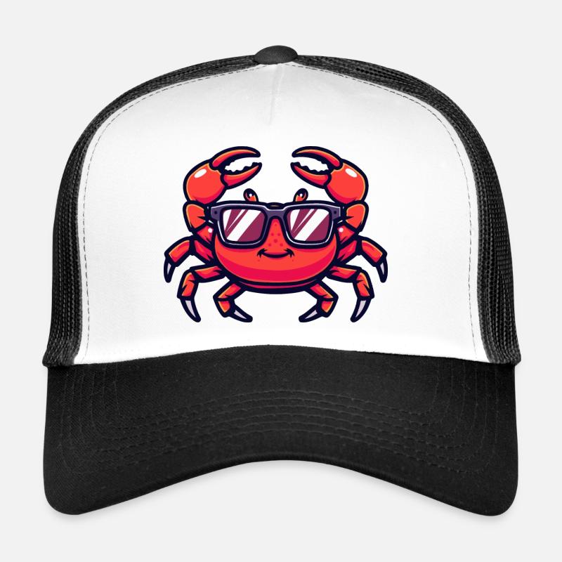 Crab Crab Comic Cool - Trucker Cap - white/black