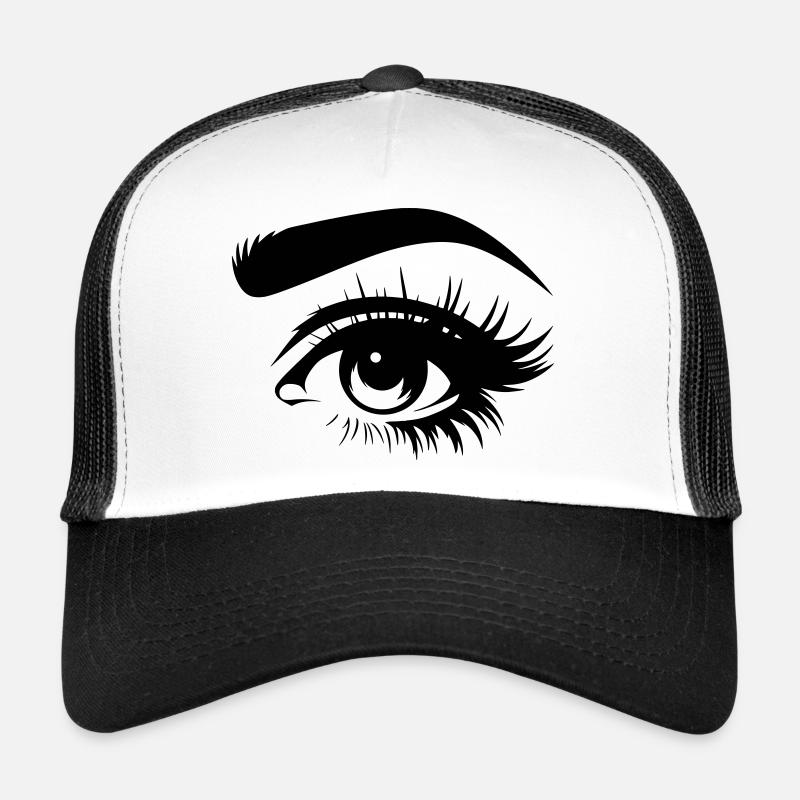 Silhouette d’œil monochrome Casquette trucker 