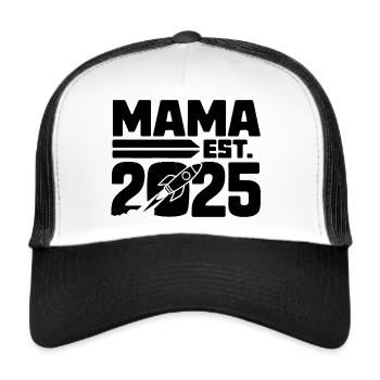 Mom est. 2025 / New Mom / Pregnant - Trucker Cap - white/black - Front