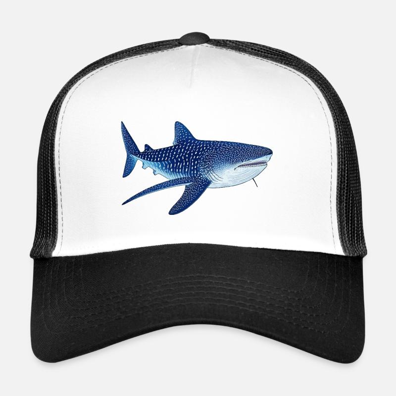 Whale shark - Trucker Cap - white/black