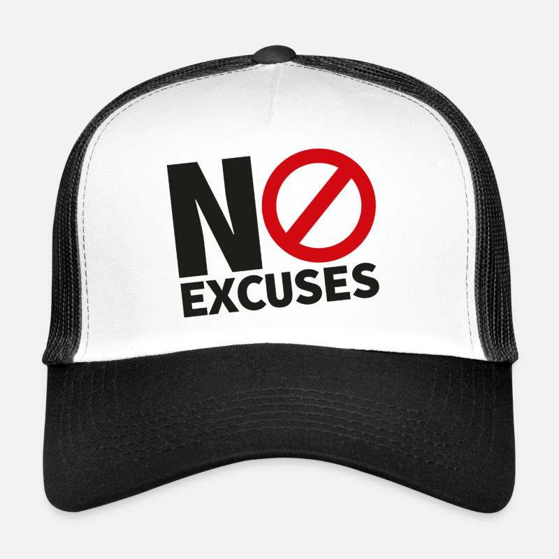 PAS D’EXCUSES noir Casquette trucker 