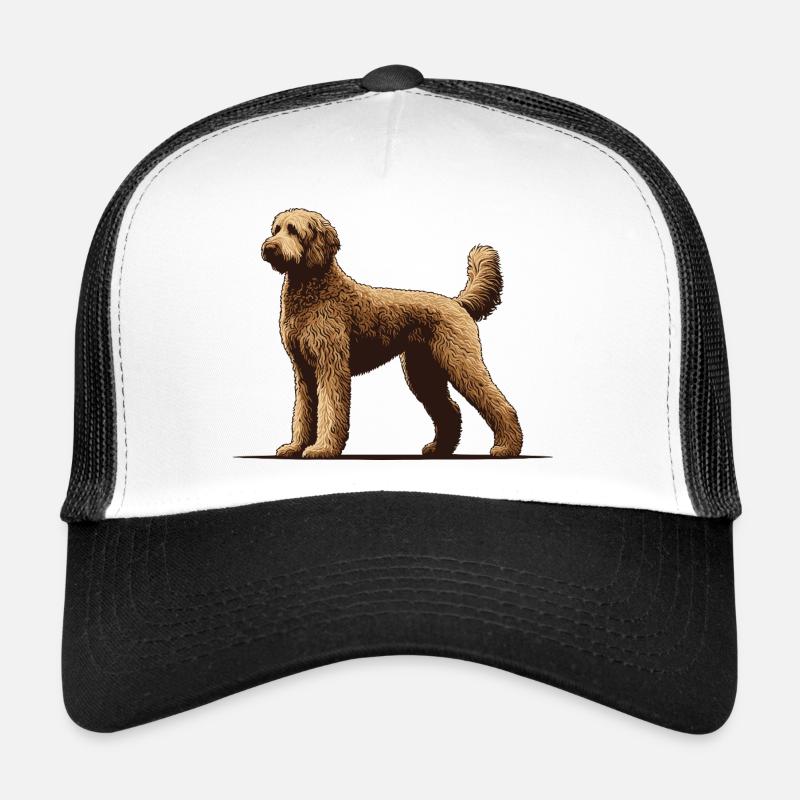 Labradoodle - Trucker Cap - Weiß/Schwarz