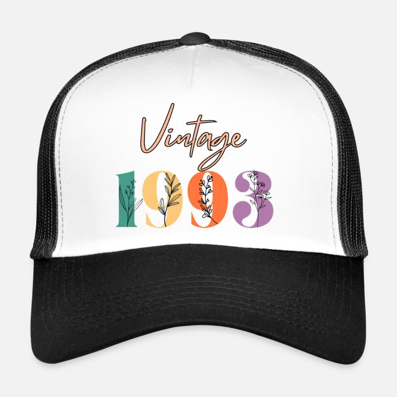 Vintage 1993 florale Casquette trucker 