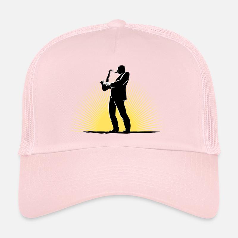 Saxophoniste en scène Casquette trucker 