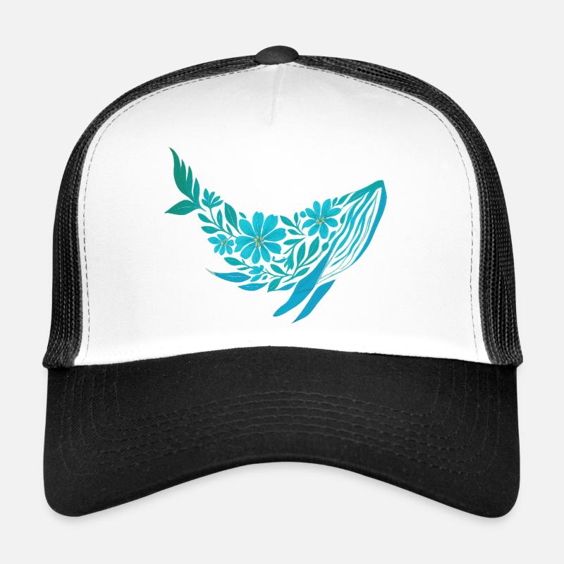 Nordische Blumen - Blauwal Trucker Cap
