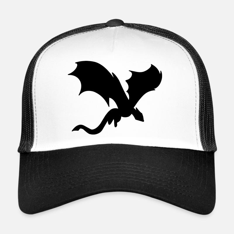 Mythical Dragon's Shadow - Trucker Cap - white/black