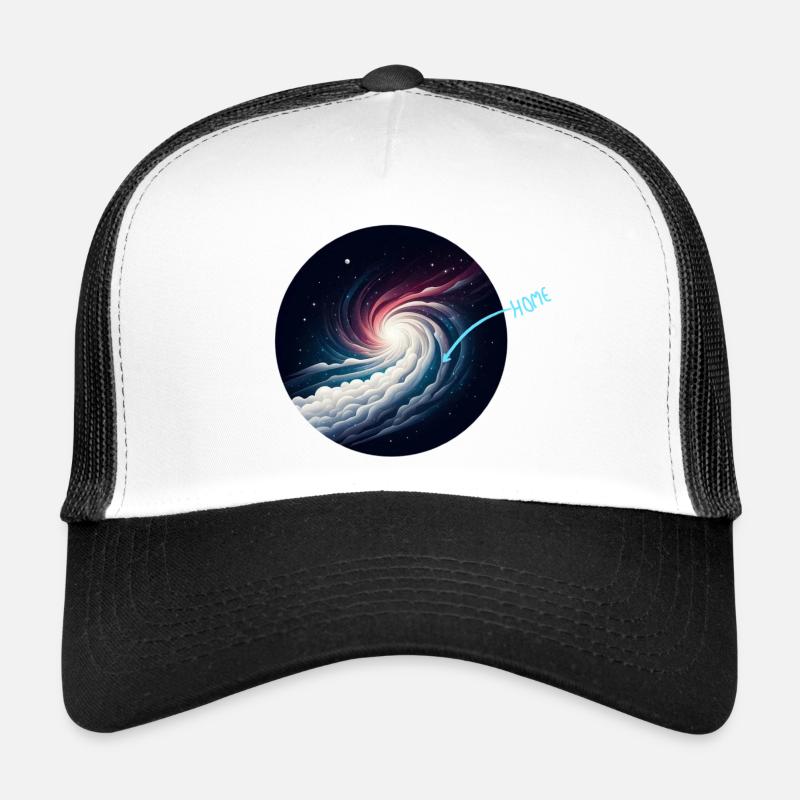 Vortex spiralé de la Voie lactée Casquette trucker 
