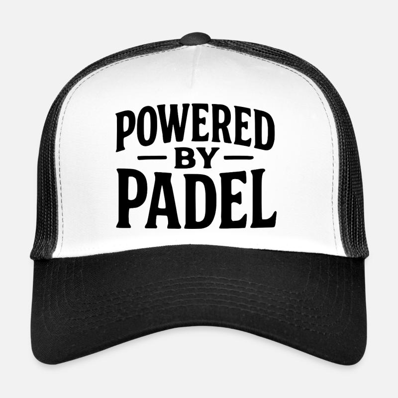 Funny Padel – Powered by Padel - Trucker Cap - white/black