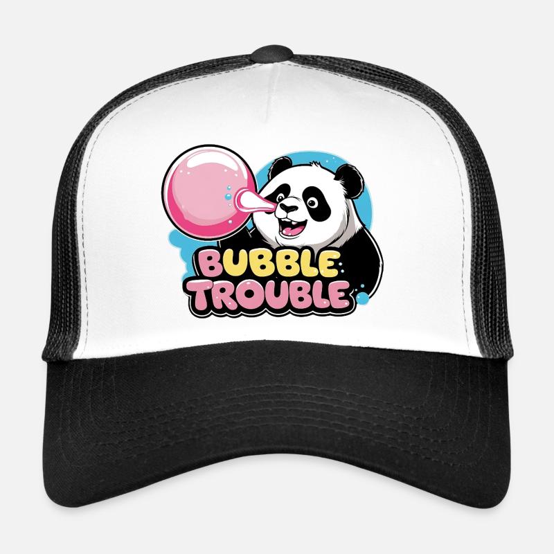 Niedlicher Panda mit Bubble-Kaugummi Trucker Cap