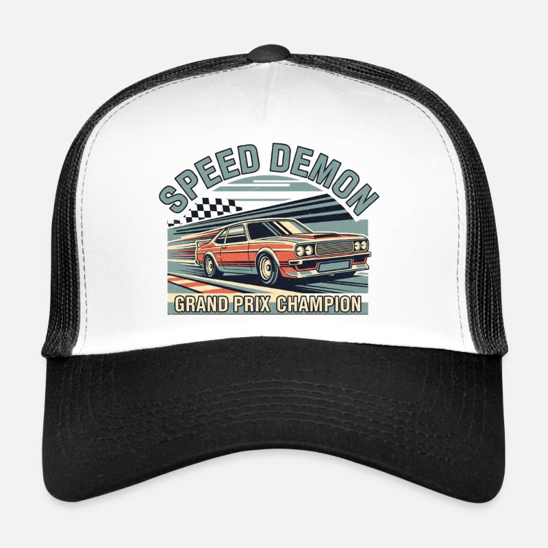 Rennwagen Speed Demón Design Trucker Cap