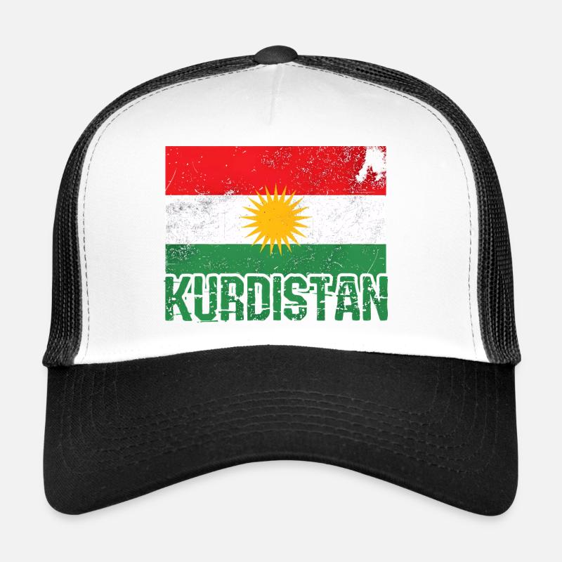 Symbole de paix kurde avec les Kurdes du Kurdistan Casquette trucker 