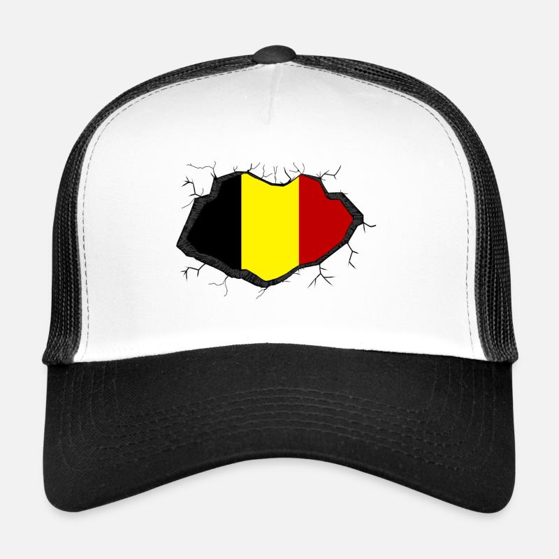 Drapeau de la Belgique Casquette trucker 