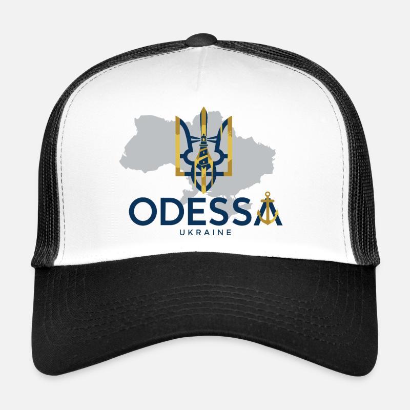 Emblème ukrainien du phare d’Odessa Casquette trucker 