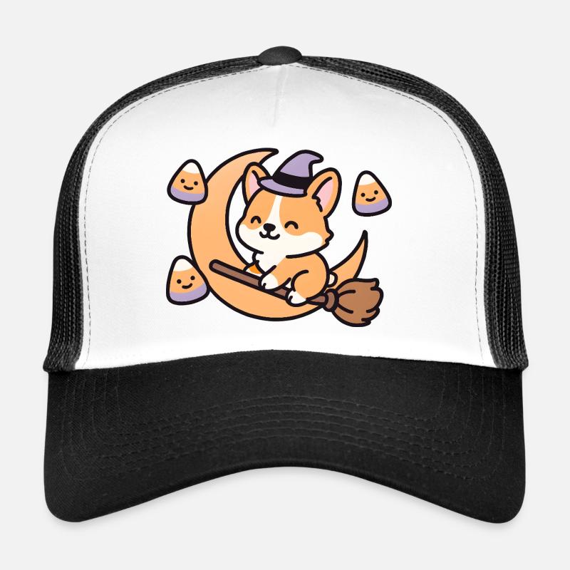 Sorcerer Fox on the Moon Trucker Cap