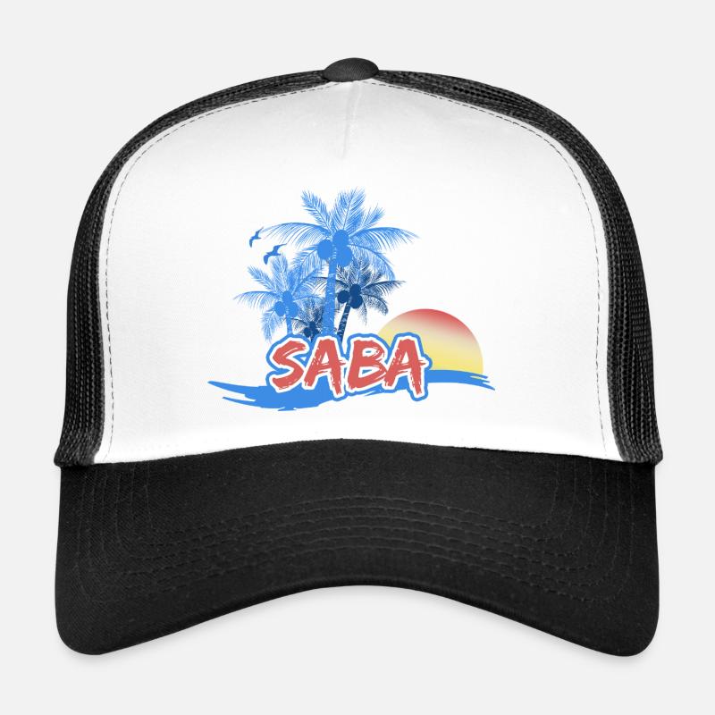Saba comme plage Casquette trucker 