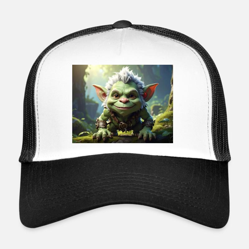 Green Forest Goblin in Adventure - Trucker Cap - white/black